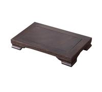 Cenz-888 Support pour Plantes Vase rectangulaire en ébène, théière de Paysage, Ornements artisanaux Pierre étrange, Base(Grand)