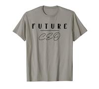 CEO in progress T-Shirt Gris Unisex Adultes T-Shirt Classique Manche Courte S