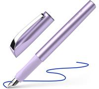 Ceod Shiny 168656 Stylo Plume Pour Droitiers Et Gauchers Plume M Avec Cartouche D'encre Bleu Roi Violet