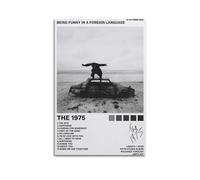 ceok Poster The 1975 Being Funny In A Foreign Language Couverture Album Poster Décoration murale pour salon, chambre à coucher 30 x 45 cm Sans cadre