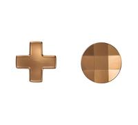 Ceozon 2 Pcs Metal D-Pads Replacement Parts Directional Pad Kits for Xbox One Elite Xbox One Elite Series 2, Xbox Elite 2 Core Controller Button Paddles Accessories (Gold)