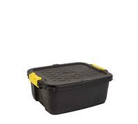 CEP 2004440130 Boite de Rangement 24L, Plastique, Noir et Jaune, 50 x 40 x 20 cm