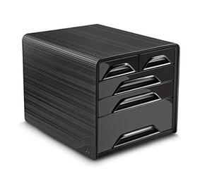 CEP 65882 Module de Classement Smoove 2 Petits Tiroirs + 3 Grands Panaches Polystyrene Anti-choc Recyclable Bleu