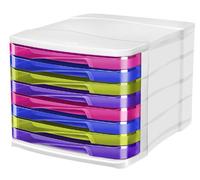 CEP Bloc de Classement 8 Tiroirs Multicolores 398 HM Happy Multicolore