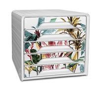 CEP Bloc de classement Module Organisateur 5 tiroirs Rangement documents Bureau Smoove Blanc imprimé Tropical