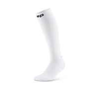 CEP Chaussettes de course longues avec compression pour femme, Core 5.0 Tall, circulation sanguine optimale et récupération rapide, Blanc., M