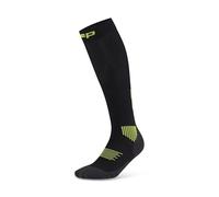 CEP Chaussettes de course longues avec compression pour homme, Core 5.0 Tall, circulation sanguine optimale et récupération rapide, Noir/vert lime, M