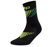 CEP - Core Run Merino Mid Cut 3.0 - Chaussettes de compression - V | EU 45-48 - black / lime