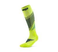 CEP - Core Run Merino Socks Mid Cut 3.0 - Chaussettes en laine mérinos homme Lime / Blue - III