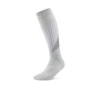 CEP - Core Run Merino Socks Tall 3.0 - Chaussettes en laine mérinos femme Grey / White - IV