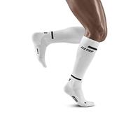 CEP Hommes The Run Socks Tall V4 Vêtements De Course Chaussettes De Compression White - Blanc V