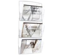 CEP Lot de 3 corbeilles murales ICE, A4, 1 compartiment