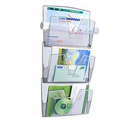 Cep Trieur mural ReCeption 170 - 361 x 86 x 270 mm - Polystyrène - Gris fumé - Lot de 3