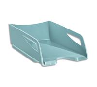 CEP Maxi Corbeille à courrier RIVIERA. Dimensions (l x h x p) : 26,5x11,5x38,7 cm. Coloris vert d'eau