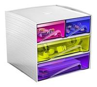 CEP Mini module de rangement MyCube 3-211 2 petits + 2 grands tiroirs Happy Multicolore