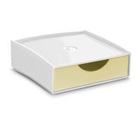 CEP Mini rangement à tiroir Organisateur superposable Boîte de rangement First GreenSpirit en plastique Recyclé Jaune pâle