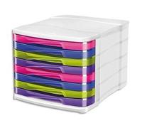 CEP Bloc de Classement 8 Tiroirs Multicolores 398 HM Happy Multicolore