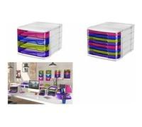 CEP Module de classement HAPPY, 4 tiroirs, multicolore Multicolore G