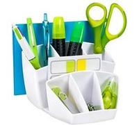 CEP Gloss 8 Compartment Desktop Organizer - Arctic White