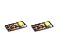 Cep Organisateur de tiroir 149/4 R 34,4 x 18 x 2 cm Noir (Lot de 2)