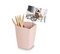 Pot à crayons plastique Cep Minéral rose poudré