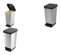 CEP Poubelle à pédale ROSSIGNOL, 45 litres, gris G