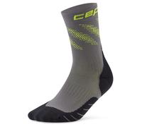 CEP - Run Edt. Elliptic Socks Mid Cut - Chaussettes de running - III | EU 39-43 - dark grey / lime