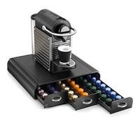Cep Take a Break - Range-dosettes sous cafetière 3 tiroirs compatible Nespresso, Vertuo, Dolce Gusto et Special. T - Plastique - Noir - 34,2 x 32,7 x 6,9 cm Noir G
