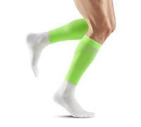 CEP The Run Compression Socks Tall Chaussettes de course longues avec compression pour homme | Chaussettes de compression régénérantes pour homme, Vert/blanc cassé, XL