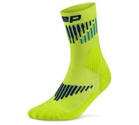 CEP - Women's Core Run Merino Mid Cut 3.0 - Chaussettes de compression - III | EU 37-40 - lime / blue