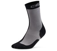CEP - Women's Run Edition Half&Half Mid Cut 5.0 - Chaussettes de running - II | EU 34-37 - black / grey
