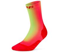 CEP - Women's Run Edt. Gradient Socks Mid Cut 5.0 - Chaussettes de running - IV | EU 40-43 - red / lime