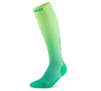 CEP - Women's Run Edt. Gradient Socks Tall 5.0 - Chaussettes de compression - III | EU 37-40 - green / lime fade