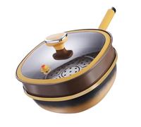 Cependant, Frire La Poêle Largement Large Avec Couvercle | Épluchures En Poêle Profonde Pour Les Œufs Pour La Maison Légumes Crêpes Viande Cuisson Induction Au Gaz Cuisine En Plein Air