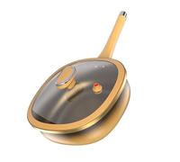 Cependant, Frire La Poêle Largement Large Avec Couvercle | Épluchures En Poêle Profonde Pour Les Œufs Pour La Maison Légumes Crêpes Viande Cuisson Induction Au Gaz Cuisine En Plein Air