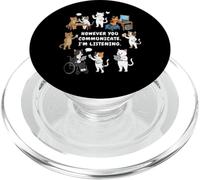 Cependant Vous communiquez, j'écoute l'orthophoniste SLP PopSockets PopGrip pour MagSafe