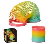 Cepewa 1 spirale arc-en-ciel en plastique - Diamètre : environ 70 mm - Hauteur : environ 65 mm - Couleur arc-en-ciel