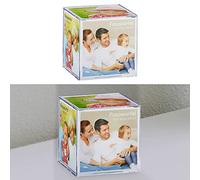 Cepewa Cubes photo pour 6 images | 9 x 9 cm en plastique | Coffret cadeau cube multifonction (1 cube photo)