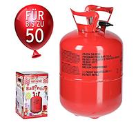 Cepewa Gaz pour ballons à l'hélium pour environ 50 ballons de baudruch - Bouteille d'hélium - Ballons en feuille - Fête de mariage