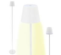 Cepewa Lampadaire LED avec fonction tactile - Intensité variable en continu - Blanc chaud - 10 x 120 cm - 27 LED - Câble de charge USB vers USB-C (blanc)