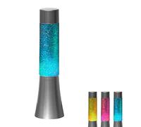 Cepewa Lampe à lave LED avec paillettes et changement de couleur, lampe à paillettes pour ambiance festive, lampe d’ambiance à piles