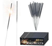 Cepewa Lot de 12 bougies magiques - Hauteur : 18 cm - Durée de combustion : 30 à 35 secondes