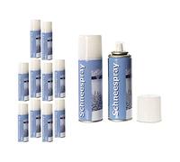 Cepewa Lot de 12 sprays de neige décorative, 111 ml, pour neige artificielle de Noël (4 x 3 sprays de neige)