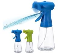 Cepewa Lot de 2 ventilateurs manuels - 250 ml - 22 x 8 cm - Vert et bleu - Fonctionne avec piles