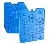 Cepewa Lot de 4 blocs réfrigérants réutilisables pour sac isotherme 800 ml 25 x 32 cm Éléments réfrigérants de -18 à +40 °C (1 lot de 4 blocs réfrigérants de 800 ml)