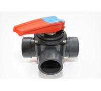 Cepex Vanne multi-voies en PVC à 3 voies 50/63 mm 3 manchons adhésifs