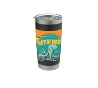 Céphalopode Descendez de mon récif Kraken Octopus Squid Fish Gobelet isotherme en acier inoxydable double paroi