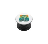 Céphalopode Descendez de Mon récif Kraken Octopus Squid Fish PopSockets PopGrip Adhésif
