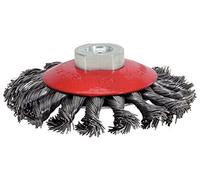 Cepillo redondo de acero trenzado, ø 100 mm, inoxidable 0,50