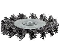 Cepillo redondo de acero trenzado, ø 125 mm, inoxidable 0,50